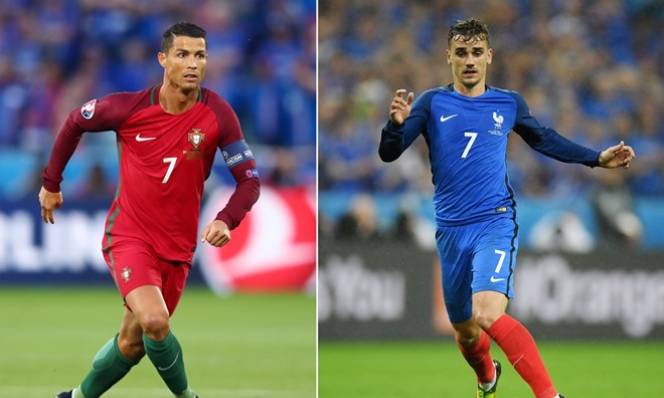 Chung kết EURO 2016 là cuộc đọ súng giữa hai siêu sao số 7